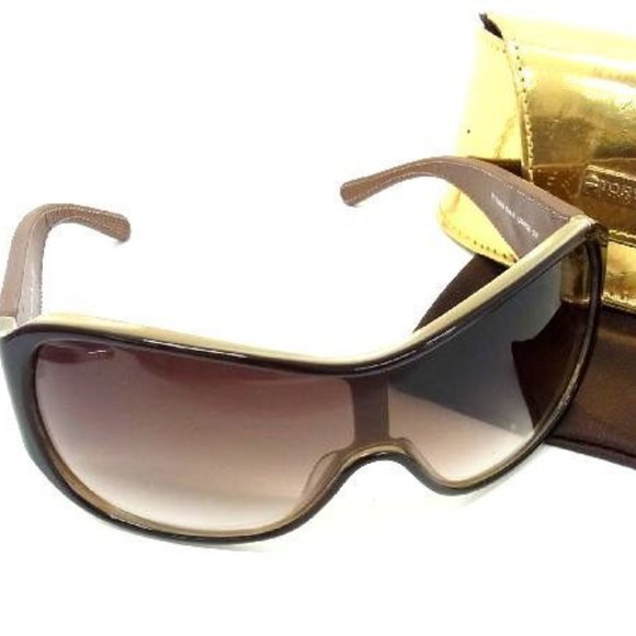 Tory Burch TY700 2Q (Tory Burch brown leather wraparound sunglasses TY7002Q)